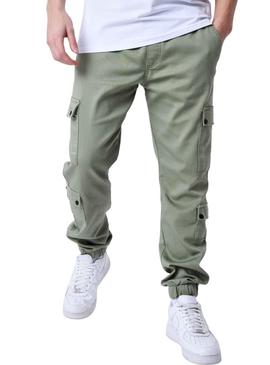 Calça Project X Paris verde cargo para homem.