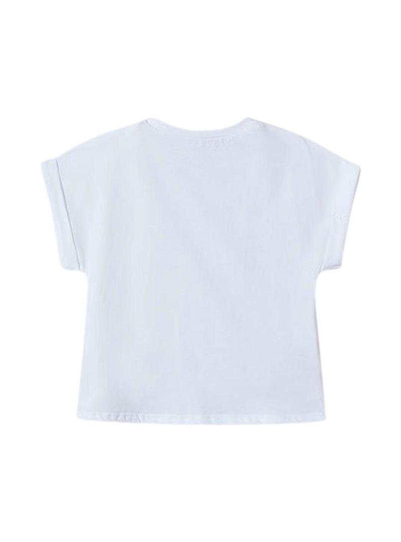 Camisola Mayoral coração branco para menina.