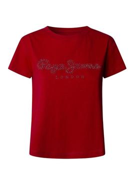 Camiseta Pepe Jeans Ryleigh vermelha para mulher