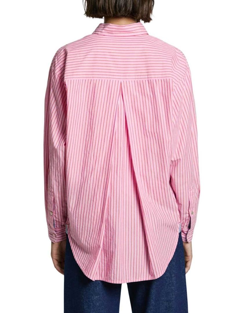 Camisa Pepe Jeans Charisma rosa para mulher.