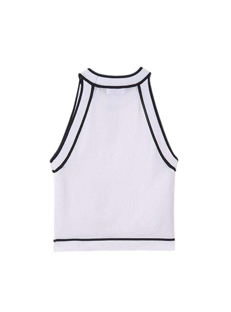Top Mayoral tricot branco para menina