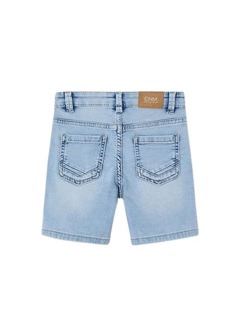 Bermuda Mayoral em denim macio para menino.