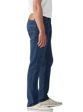 Calças de ganga Levis 502 Taper azul marinho para homem