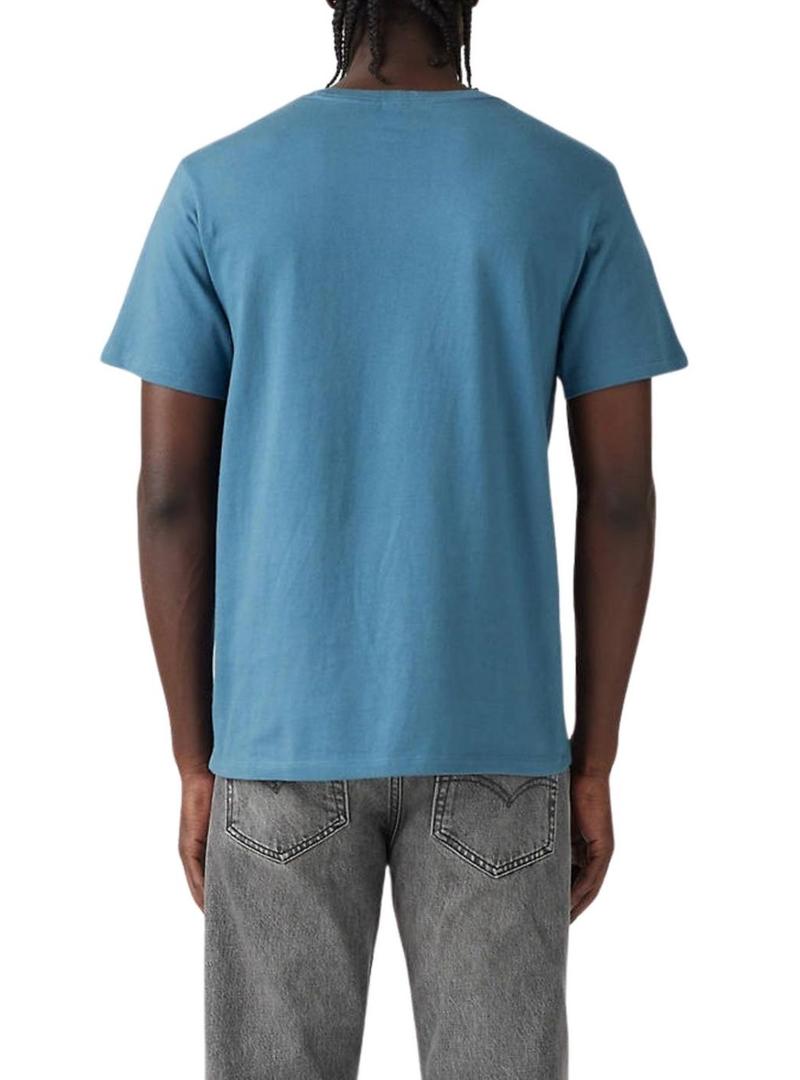 Camiseta Levi's Hosemark Tee azul para homem.