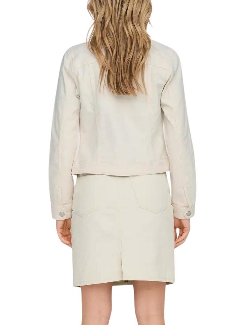 Casaco Only Wonder bege para mulher.