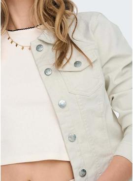 Casaco Only Wonder bege para mulher.