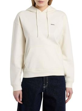 Moletom Dickies Clancy bege para mulher.