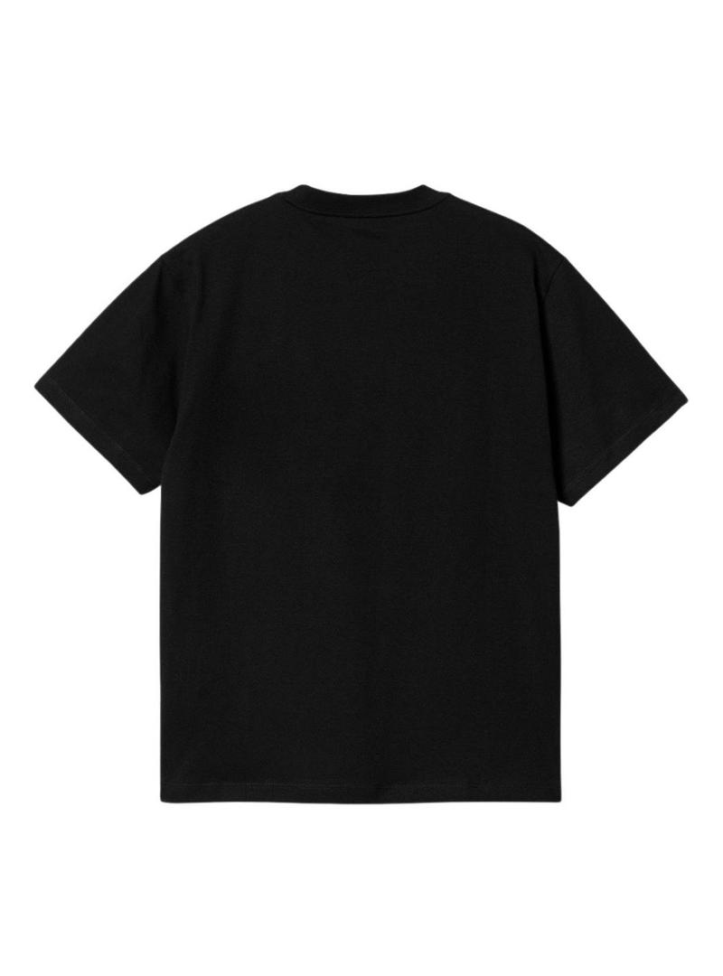 Camiseta Carhartt Pocket Heart preta para mulher