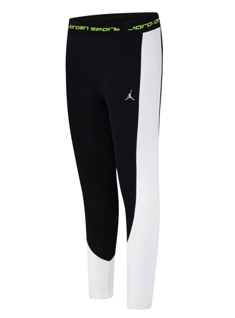 Leggings Jordan Sport Dri-Fit preto para meninas.