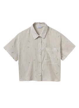 Camisa 2 peças Mayoral Bege para menina.