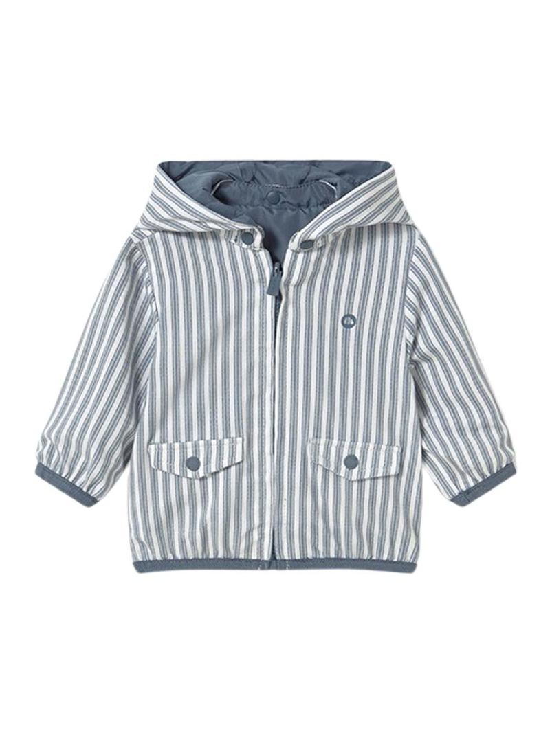 Corta-vento reversível Mayoral Star azul bebê.