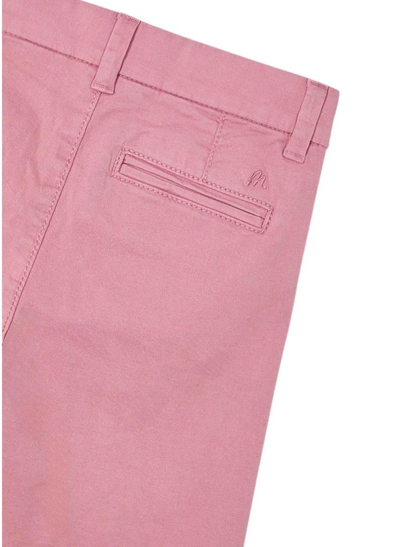 Bermuda Mayoral de sarja básica rosa para criança.