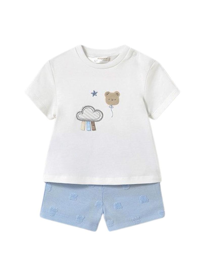 Conjunto de 4 peças Mayoral céu para bebê.