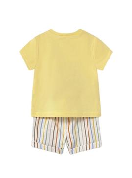 Conjunto Maio pantalão Sunny amarelo para bebê.