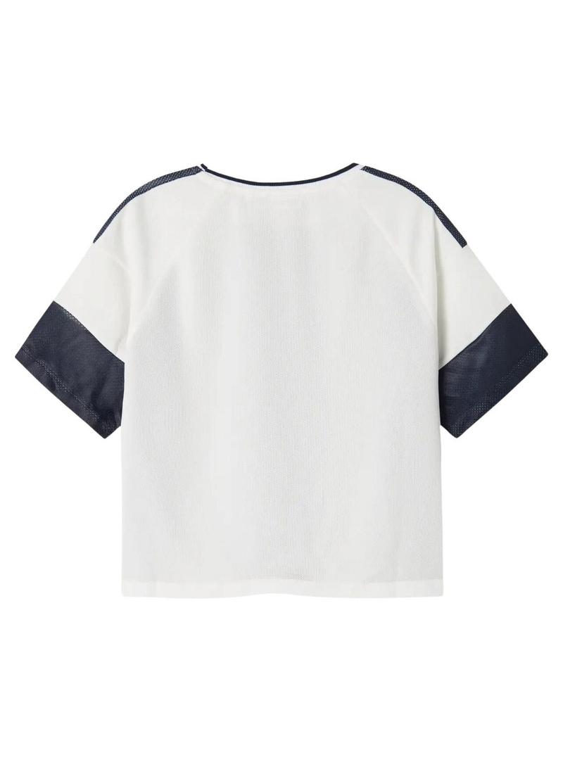 Camisa Name It Donnol azul marino para menino.