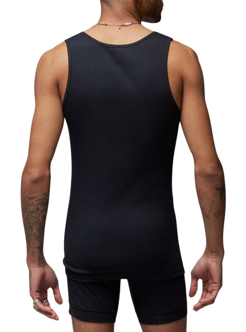 Conjunto de 2 camisetas Jordan Flight Base sem mangas preta para homem.