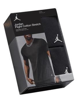 Pack de duas camisetas Jordan Flight Base preto para homens.