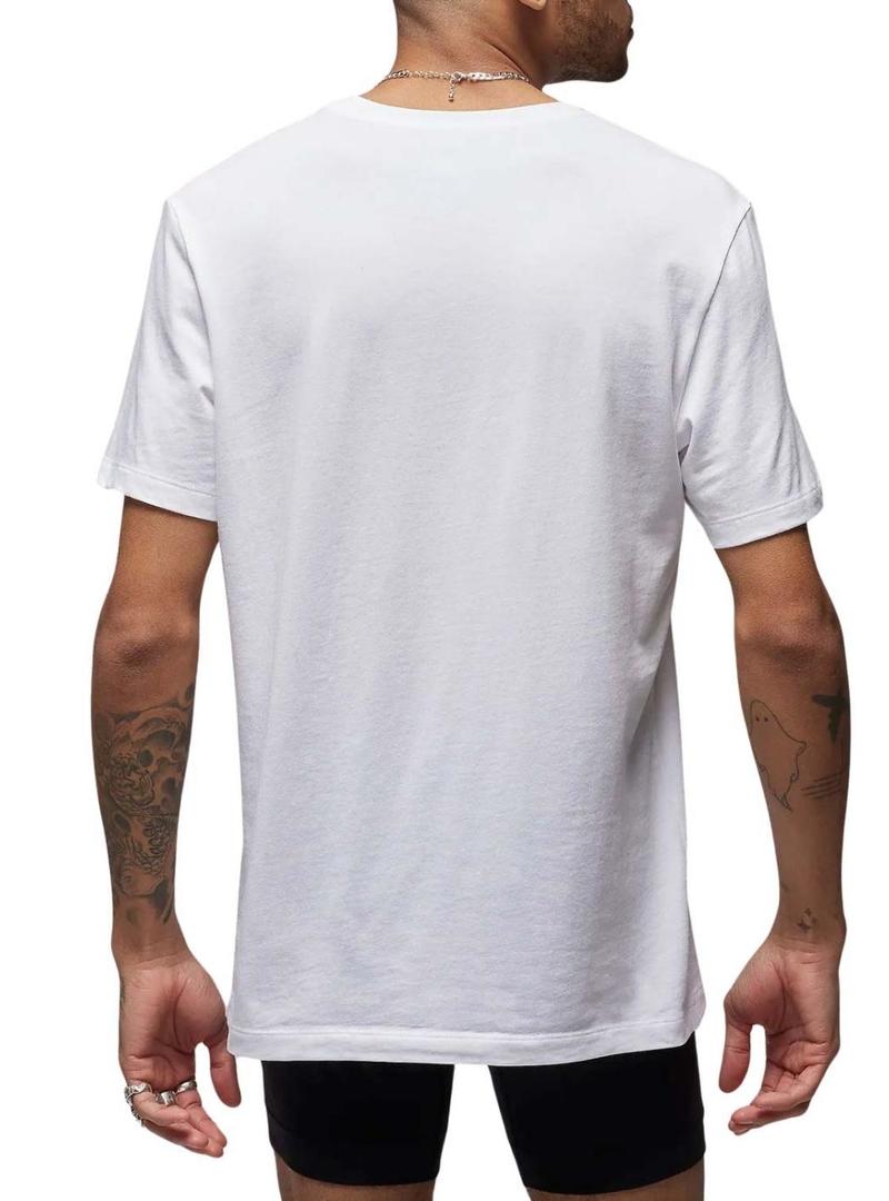 Pack de duas camisetas Jordan Flight Base branca para homem