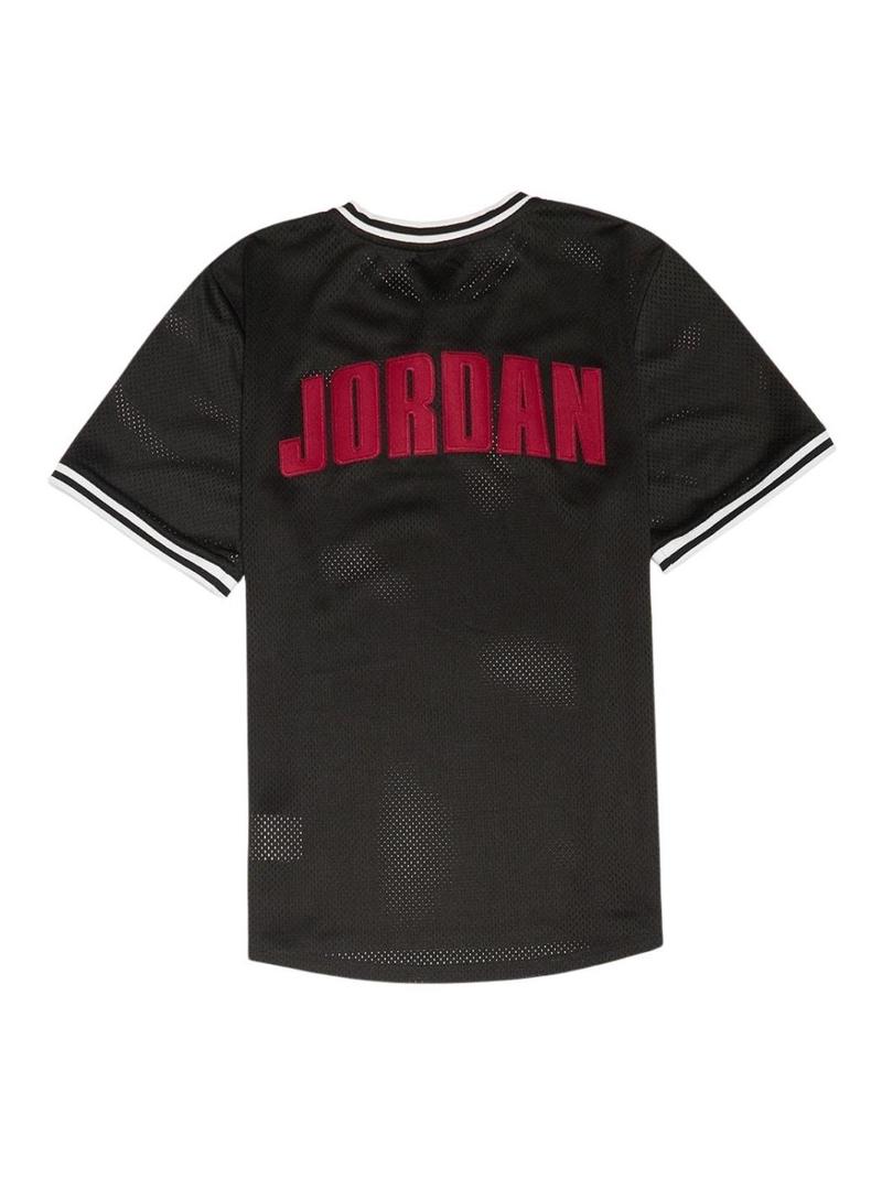 Camiseta Jordan 23 Elevada preta para criança.