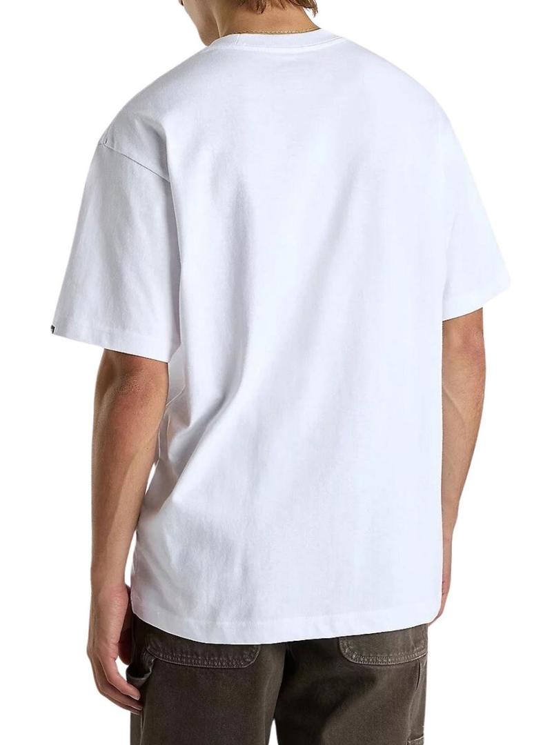 Camiseta Vans Left Chest II branca para homem.