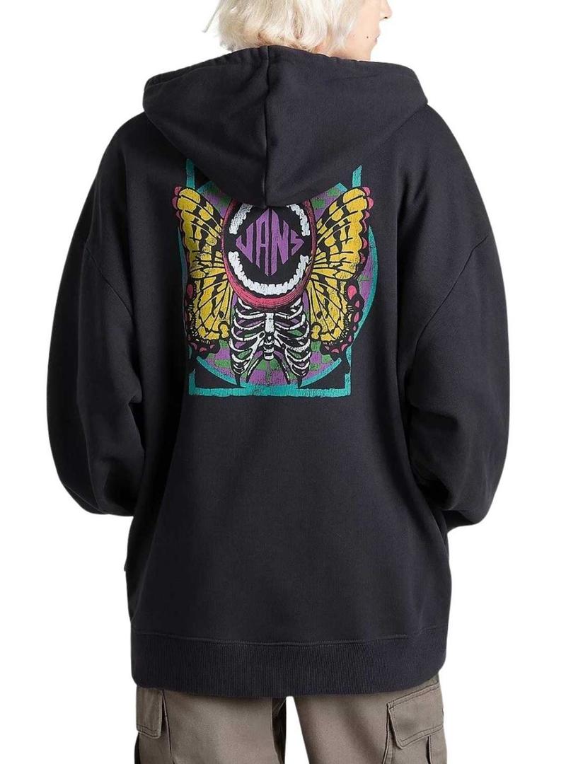 Moletom Vans Ethereal preto para mulher.