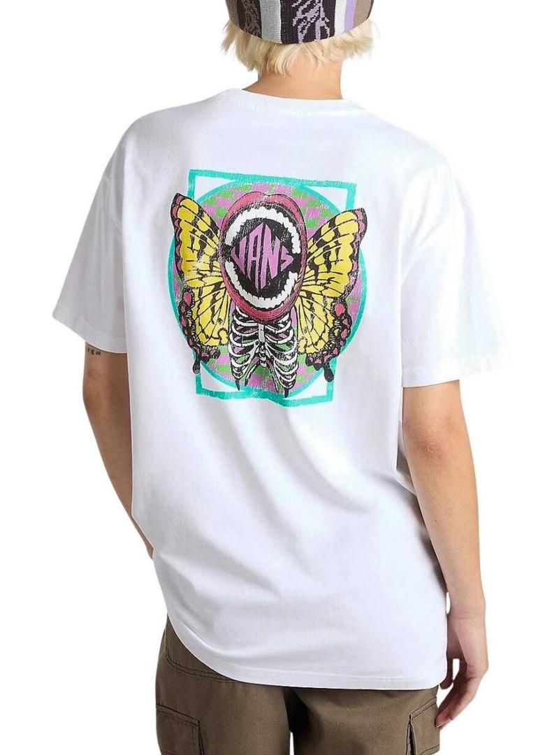 Camisa Vans Etéreo branca para mulher.