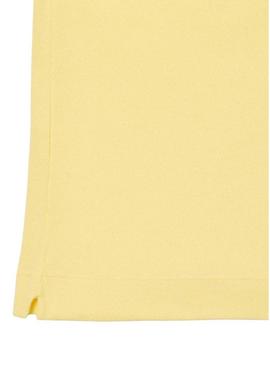 Camisa polo Lacoste de piqué Classic fit amarelo para homem.