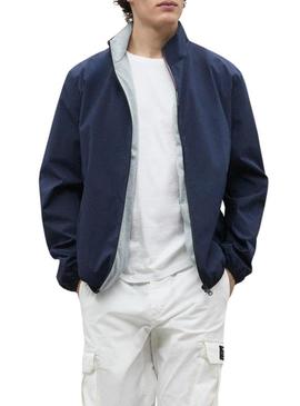 Casaco Ecoalf Jamesalf azul marinho para homens.