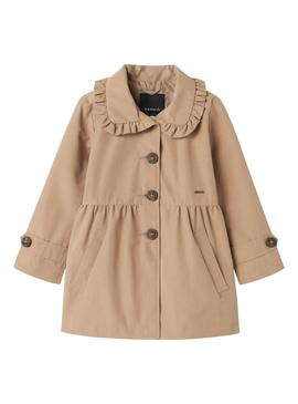 Gabardina Name It Madelin Trench Coat bege menina.