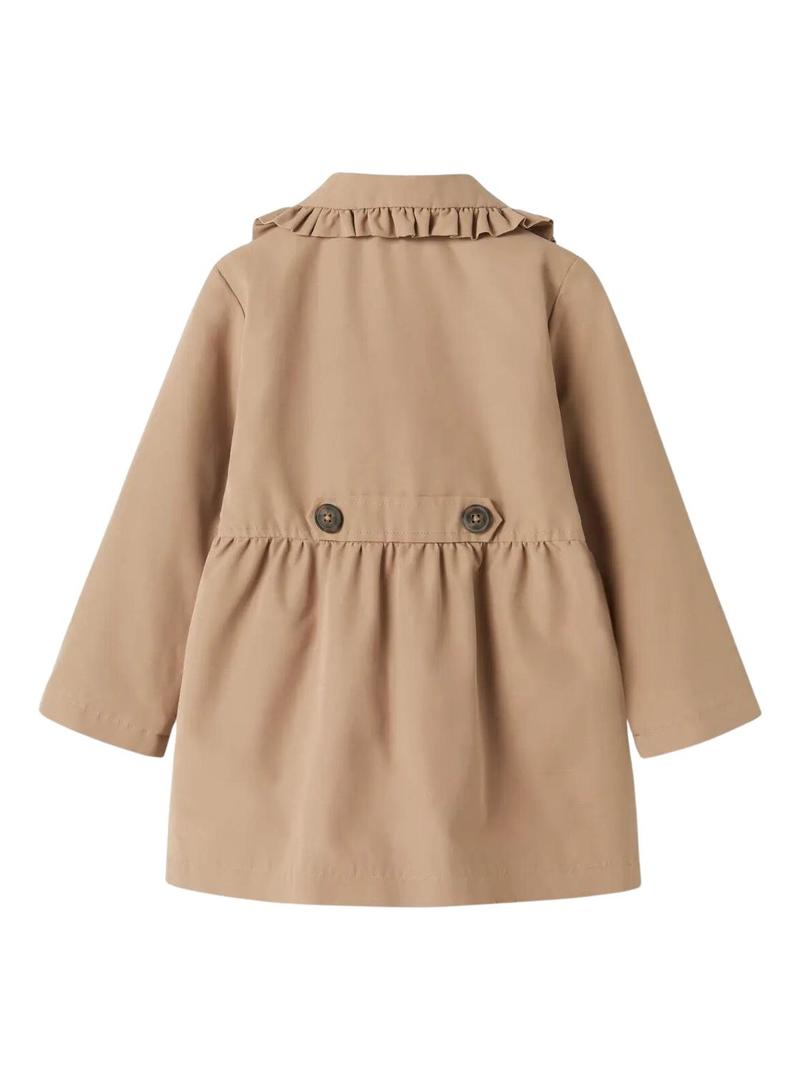 Gabardina Name It Madelin Trench Coat bege menina.