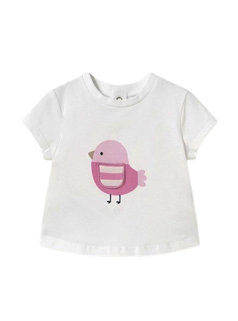 Conjunto de moletom com capuz cor-de-rosa da marca Mayoral para bebê.