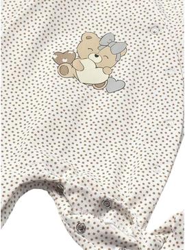 Piama comprido Mayoral em cor bege biscoito para bebê.