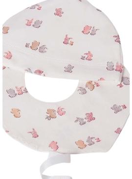 Conjunto de 4 peças de presente Mayoral branco para bebê.