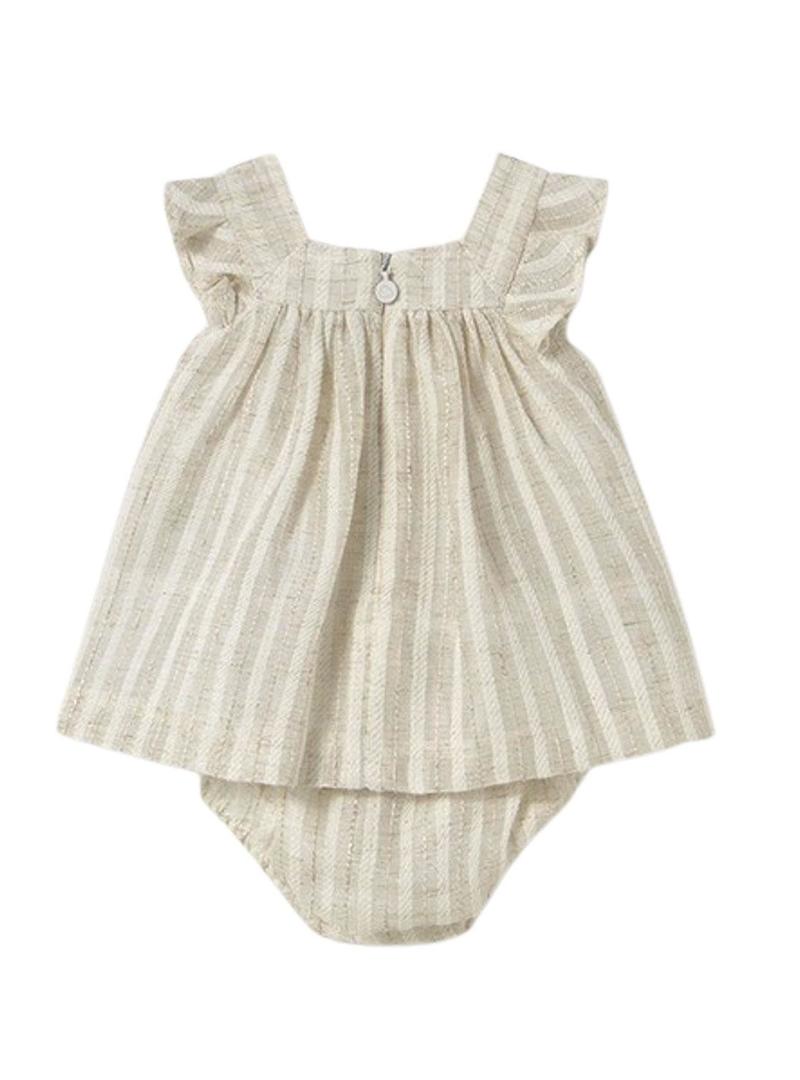 Vestido de cerimônia Mayoral bege para bebê