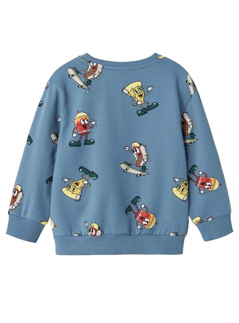 Moletom Name It Diego Reg azul para Menino