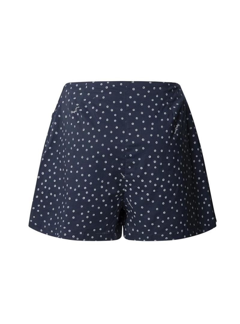 Shorts Pepe Jeans Damaris azul marinho para mulher.