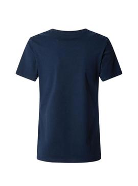 Camiseta Pepe Jeans Rosalind azul marinho para mulher