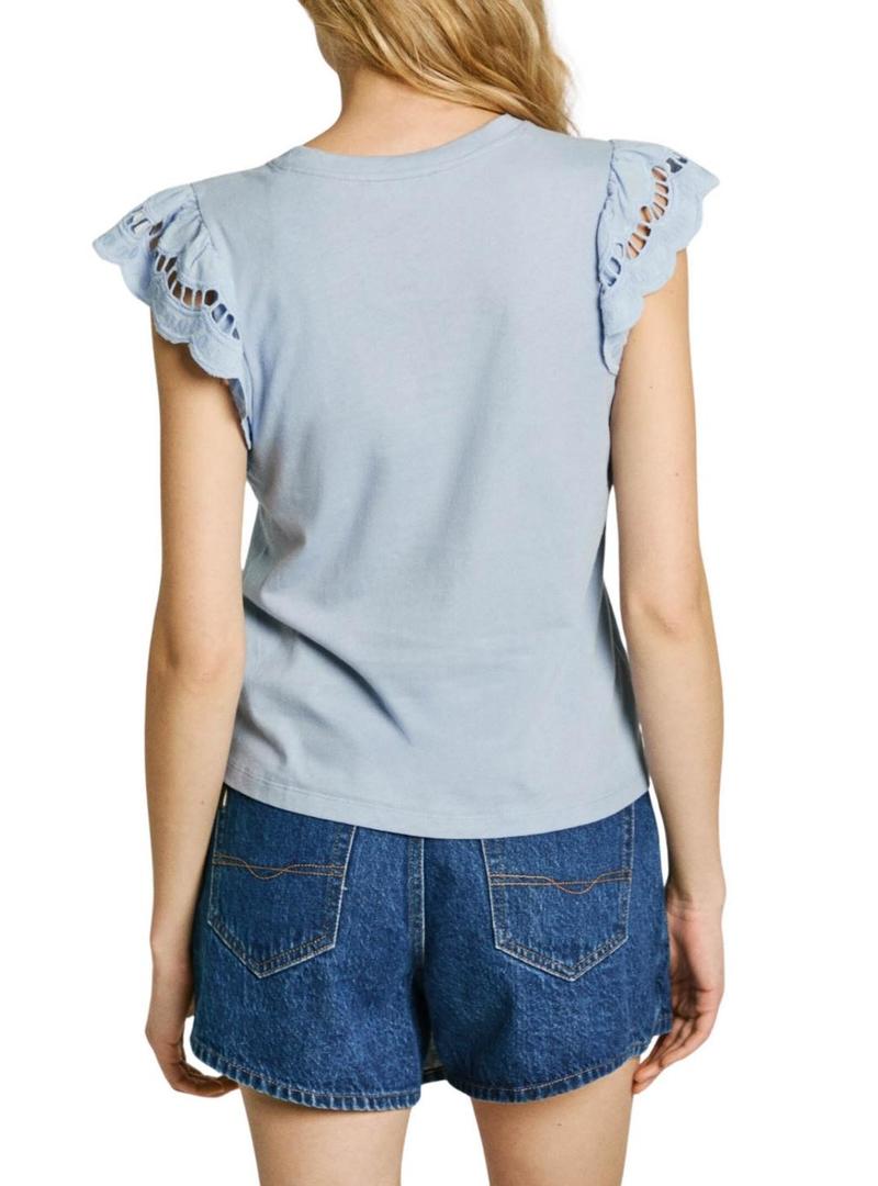 Camisa Pepe Jeans Vic azul para mulher.