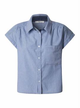 Camisa Pepe Jeans Dixit azul para mulher
