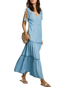 Vestido Pepe Jeans Effie azul para mulher