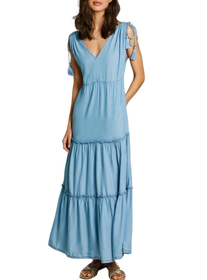 Vestido Pepe Jeans Effie azul para mulher