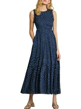 Vestido Pepe Jeans Deal azul marinho para mulher.