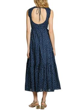 Vestido Pepe Jeans Deal azul marinho para mulher.