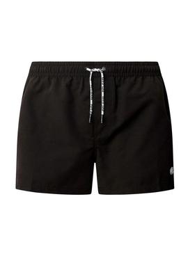 Calção Pepe Jeans Rubber preto para homem.