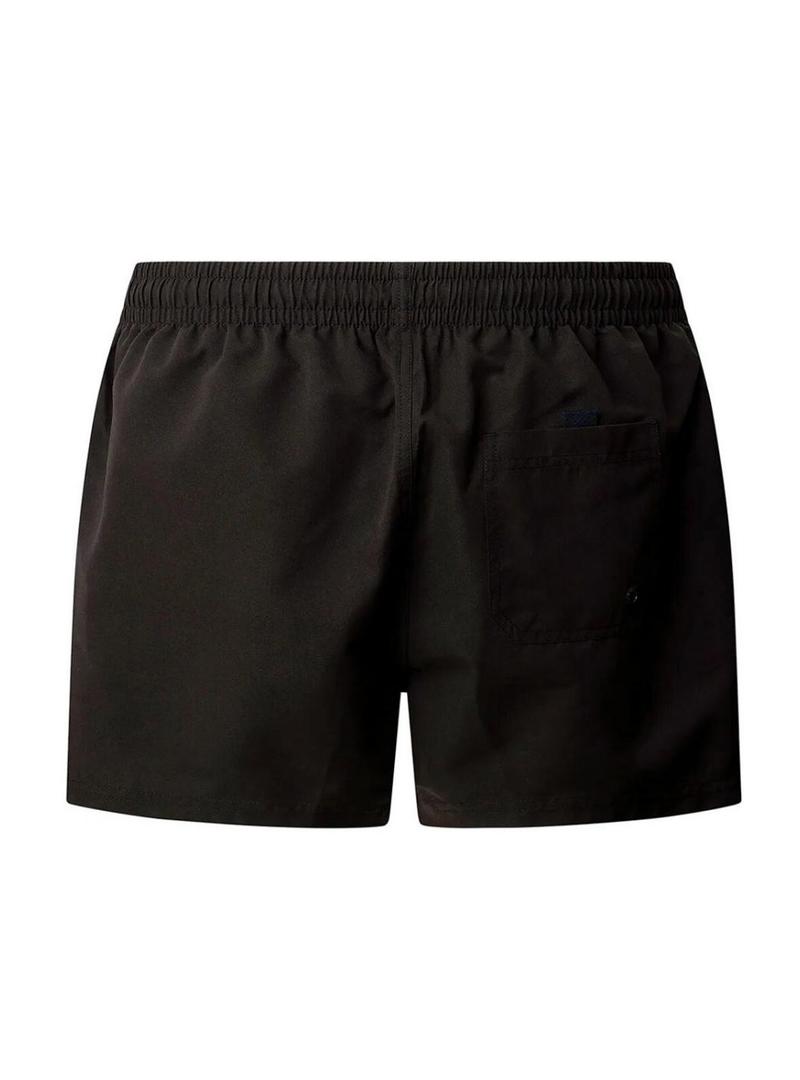 Calção Pepe Jeans Rubber preto para homem.