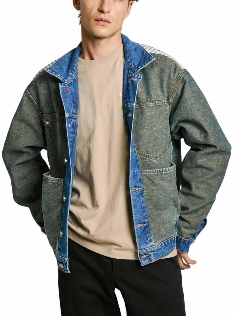 Jaqueta jeans reversível Pepe Jeans para homem.