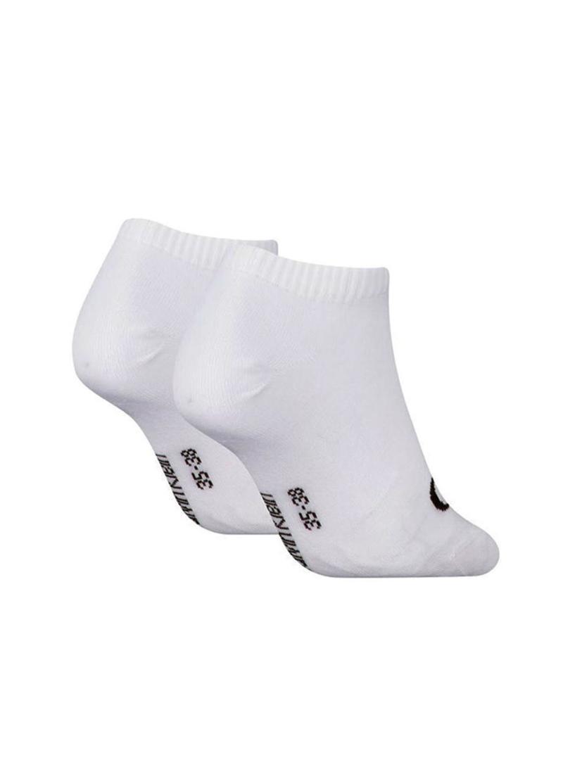 Pack de meias Calvin Klein Sneaker Monogram branco para mulher.