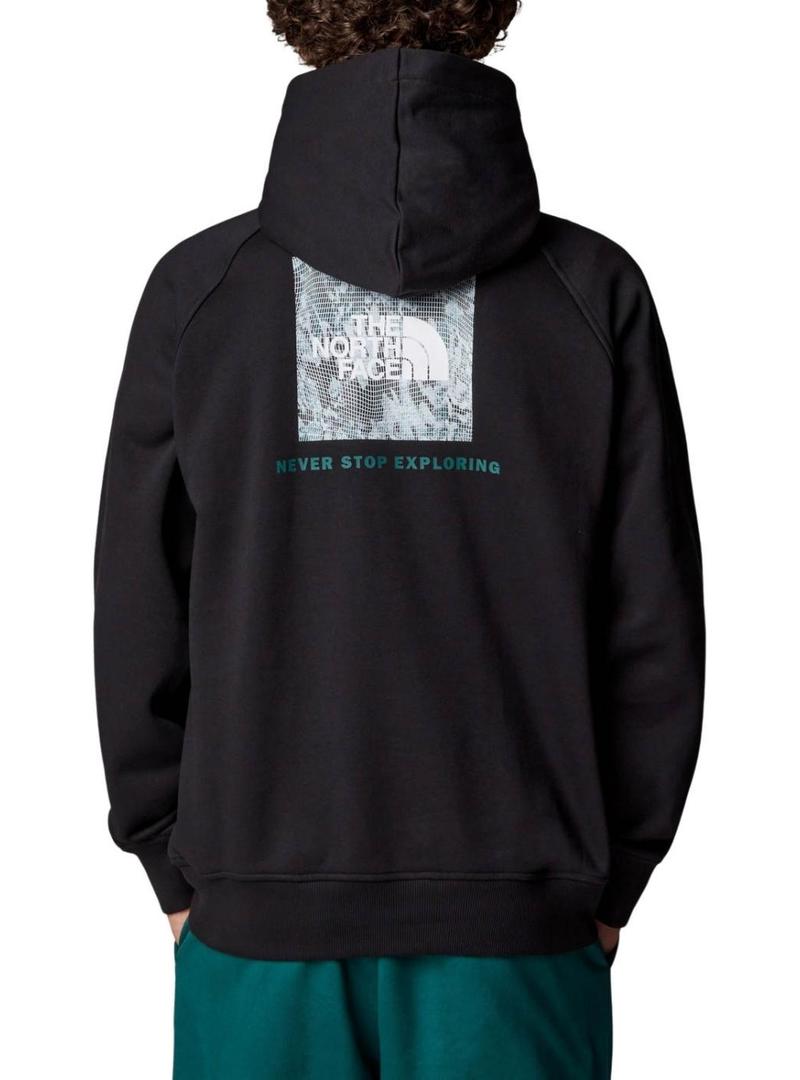 Moletom The North Face NSE Box preto para homem.