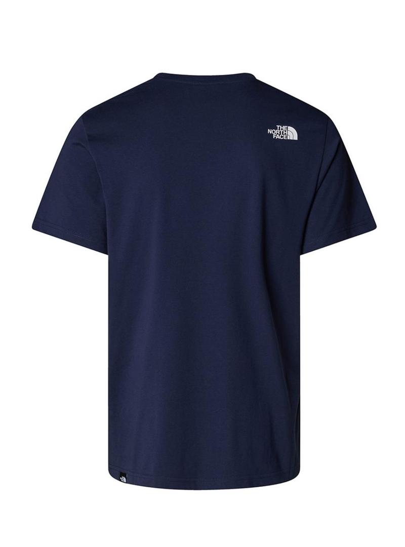 Camisa The North Face Easy azul marinho para homens.