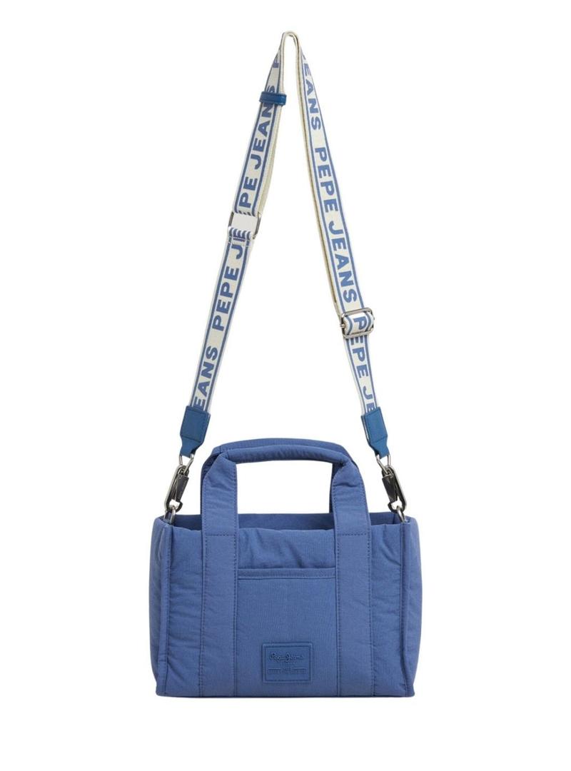 Bolsa Pepe Jeans Zadie azul para mulher.